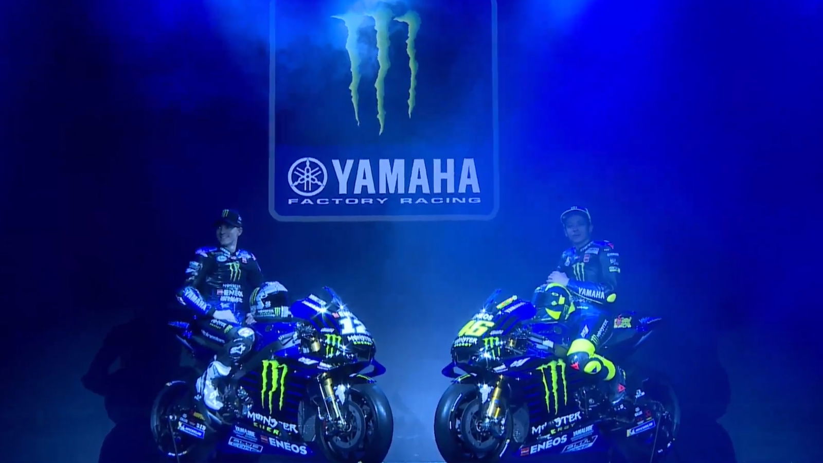 FIRST LOOK: Rossi, Vinales unveil Monster Yamaha colours